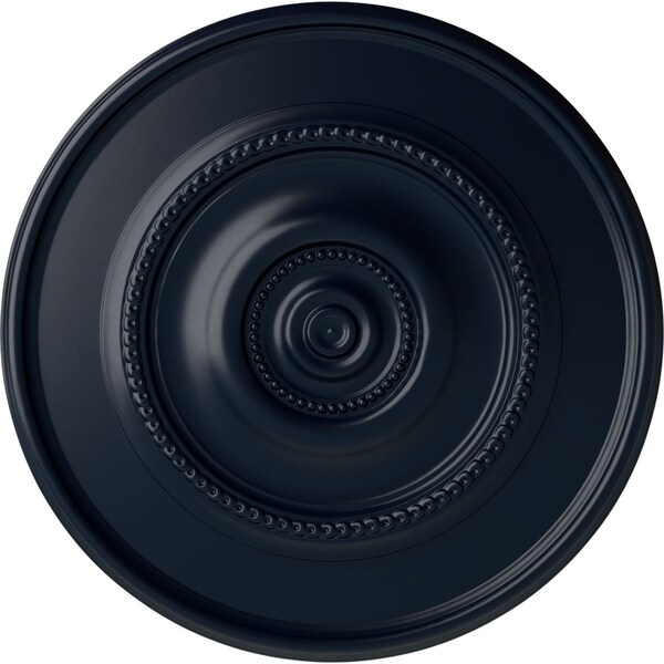 Ekena Millwork Traditional Reece Ceiling Medallion (Canopies up to 5 7/8"), 24 3/8"OD x 1 1/8"P, Midnight Dream CM24REMDF - main